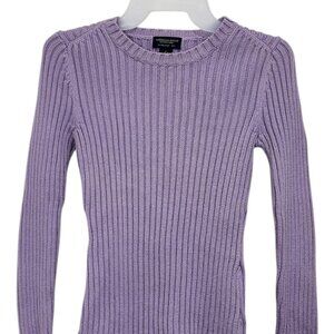 American Eagle Lavender Ribbed Knit Sweater S